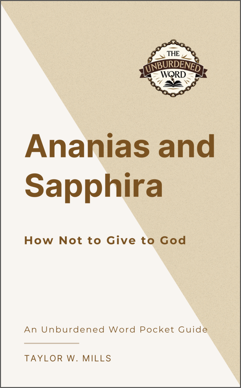 Ananias and Sapphira cover with border