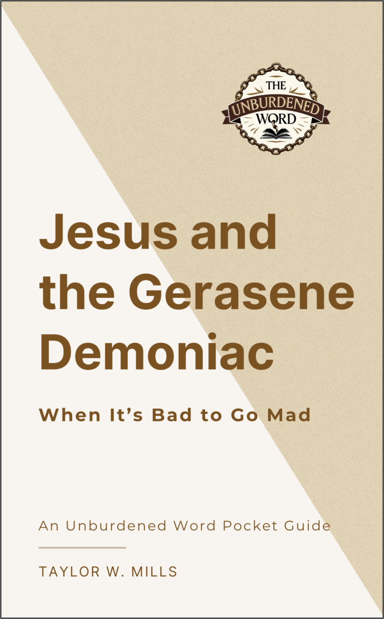 Jesus and the Gerasene Demoniac cover with border